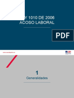 Ley 1010 de 2006 Acoso Laboral