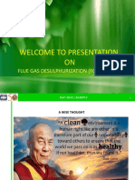 Welcome To Presentation ON: Flue Gas Desulphurization (FGD) System