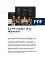 3.2 Which Factors Affect Motivation?