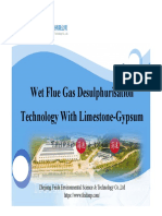 Wet Flue Gas Desulphurisation Technology With Limestone-Gypsum
