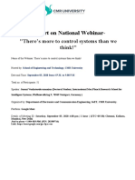 Report On National Webinar-: "There's More To Control Systems Than We Think!"