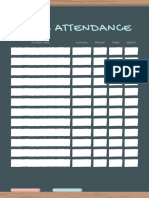 Attendance Sheet Class List