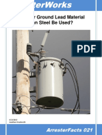 ArresterFacts 021 Arrester Ground Lead Material - Can Steel Be Used.pdf
