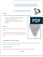 Rotation D Un Solide Indeformable Autour D Un Axe Fixe Cours