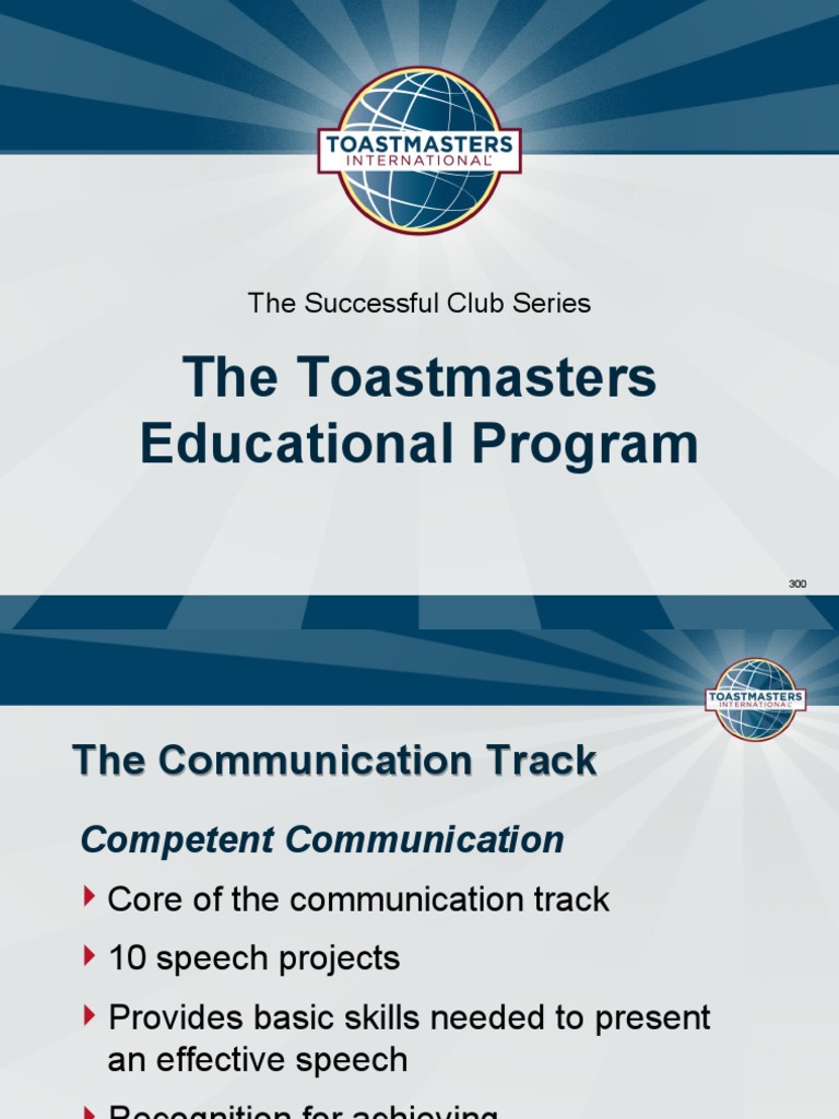 Toastmasters Educational Program Overview | PDF | Leadership | Human ...