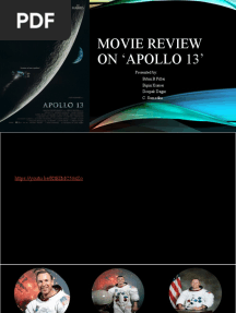 Movie Review On Apollo 13': Presented By: Bibin.B.Pillai Bipin Kumar Deepak Dagar C. Sumedha
