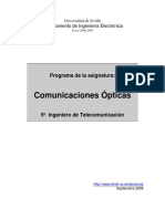 Comunicaciones Ópticas: Programa de La Asignatura