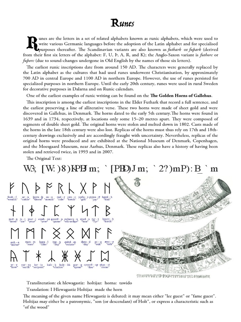Understanding Runes and Their History | PDF | Art | Classics