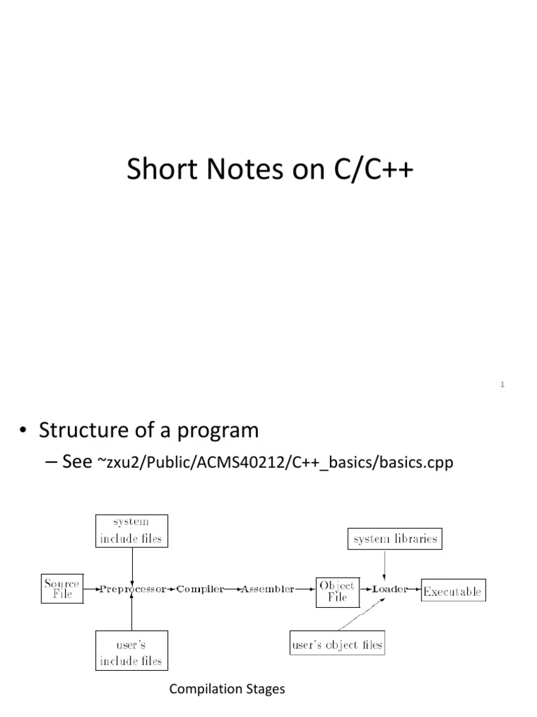 C and C++ Notes | Download Free PDF | Pointer (Computer Programming ...