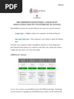 The Differences Between A Microsoft Application and Its Counterpart in Google