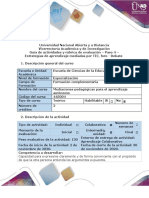 Guía de Actividades y Rúbrica de Evaluación - Paso 4 - Estrategia de Aprendizaje Mediados Por TIC