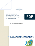 5-Les Pratiques Managériales - Lean Management