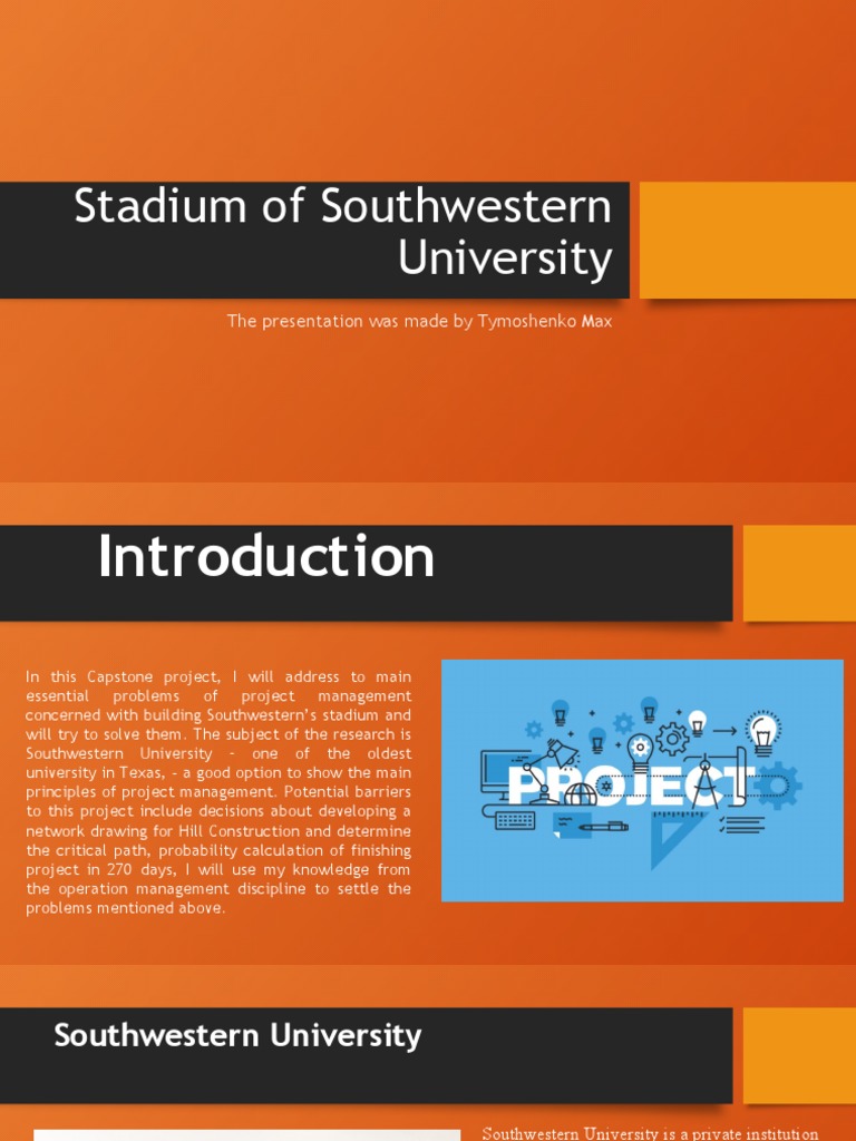 Project Management for Stadium Construction | PDF | Project Management ...
