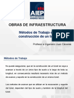 NOVENA CLASE Métodos de Trabajo en La Construcción de Un Túnel OBRAS DE INFRAESTRUCTURA