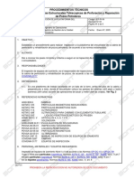 Procedimientos de inspección de plataforma de encuellador