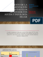 Analisis Estadistico de Protocolo de Apendicitis y P. Biliar