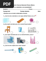 Ficha - Materiales Flexibles y Rígidos | PDF | Materiales