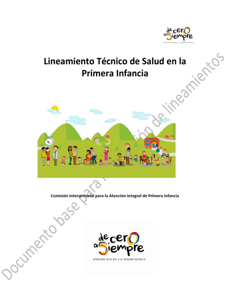 Lineamiento Técnico de Salud en La Primera Infancia PDF | PDF