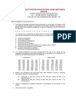 Taller de Recuperación. Matemáticas 10 Primer Periodo