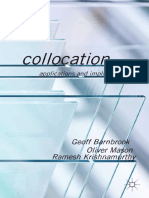 Collocation - Applications and Implications PDF