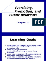 Adv, Sales Promotion, Public Relstion Chapter 15