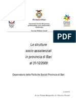 Strutture Socio-Assistenziali Prov BA 31-12-09