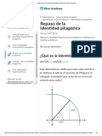 Repaso de La Identidad Pitagórica (Artículo) - Khan Academy