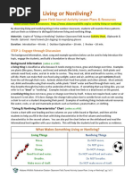 Living or Nonliving?: Outdoor Classroom Field Journal Activity Lesson Plans & Resources