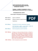 Programación Evento Sábado 28 de Noviembre PDF