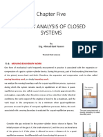 Energy Analysis of Closed Systems Breakdown