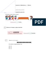 1° - Evaluación 2 - Matemáticas