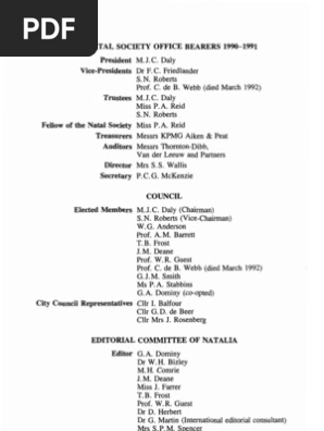 Natalia 22 1992 Complete Colony Of Natal Thesis