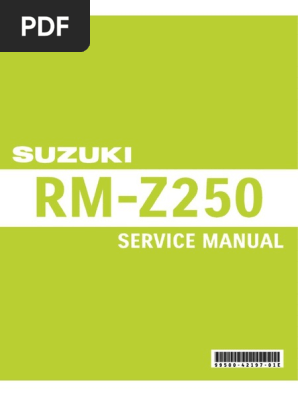 SUZUKI UL250 サービスマニュアル 2003-2014 Suzuki LT-Z250 QuadSport Quad Service Manual – retro