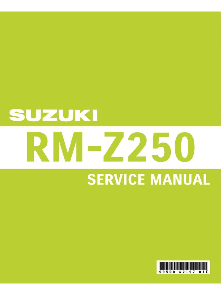 SUZUKI UL250 サービスマニュアル SUZUKI GSX250R サービスマニュアル 【99600-32205】 | SUZUKI