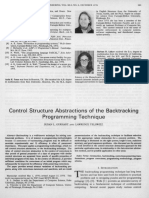 Control Structure Abstractions of The Backtracking Programming Technique