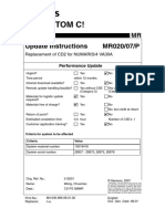 Magnetom C!: Update Instructions MR020/07/P MR