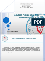 Variables Psicológicas en El Comportamiento: Natihonny Montilla