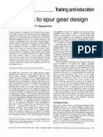 Approach To Spur Gear Design: Training and Education