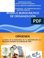 Modelo Burocrático de Organización