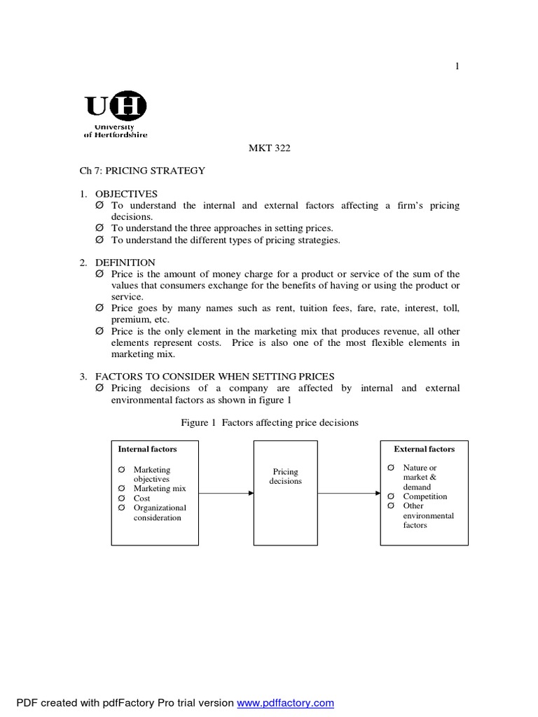 Pricing Strategy Overview and Factors | PDF | Pricing | Discounts And ...