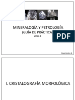 Mineralogía y Petrología 2019-1 Cristalografía y Propiedades Físicas de Los Minerales PDF
