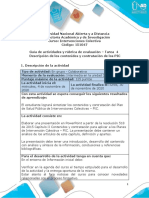 Guía de Actividades y Rubrica de Evaluación - Unidad 3 - Tarea 4 - Descripción de Los Contenidos y Contratación de Los PIC PDF
