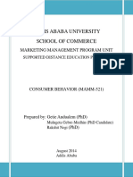 Consumer Behavior MA Module Edited PDF