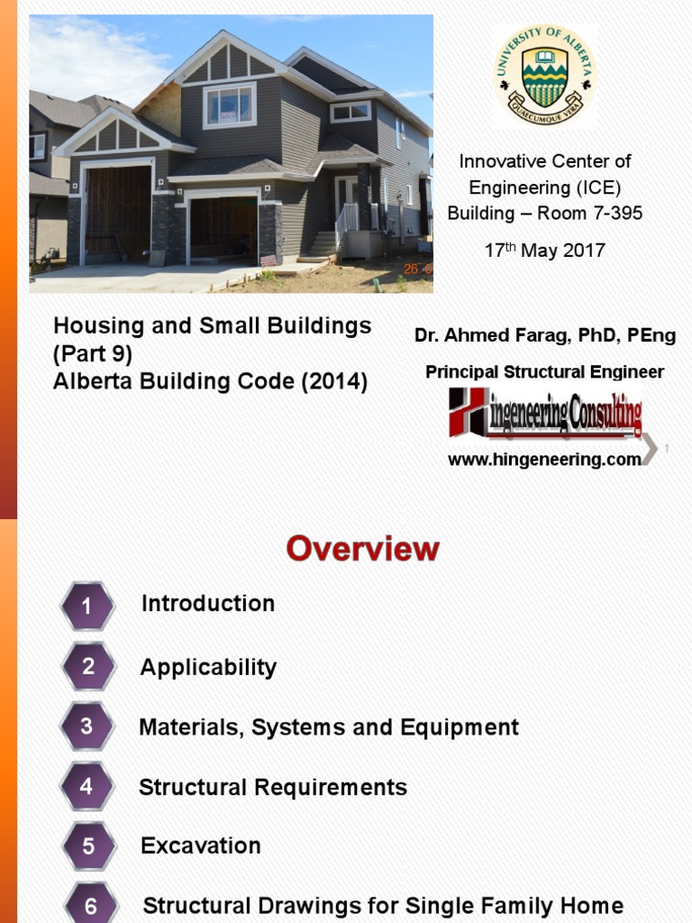 Alberta Building Code Part 9 Overview | PDF | Framing (Construction ...