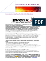 Einladung Matrix Seminarbeschreibung 19-20 März in Berlin Mitte