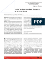 Liberal' vs. Restrictive' Perioperative Fluid Therapy - A Critical Assessment of The Evidence