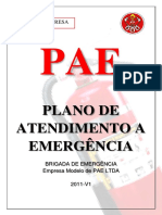 PAE da Empresa Modelo: Plano de Emergência