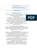 HMT (International) Limited: Company Profile