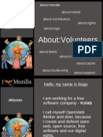About:Volunteers: Welcome To My Talk @mozilla Dev Room
