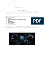 Modos de conducción vehículo eléctrico: Confort, Eco, Sport